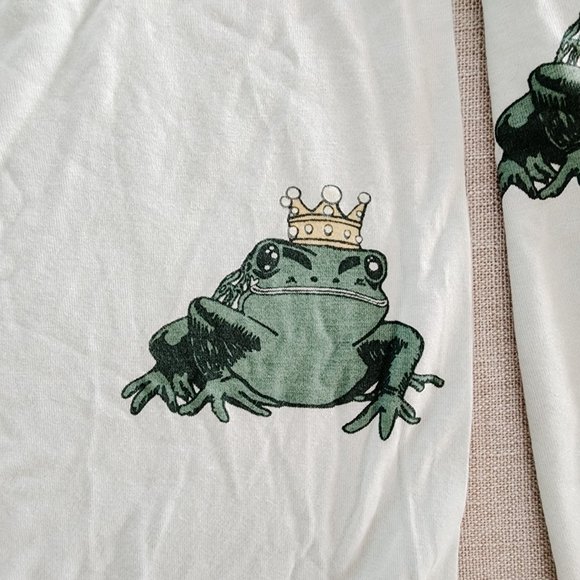 Kate Quinn Bamboo Frog Prince Long Sleeve Button Henley Tee 9Y New - Picture 5 of 5